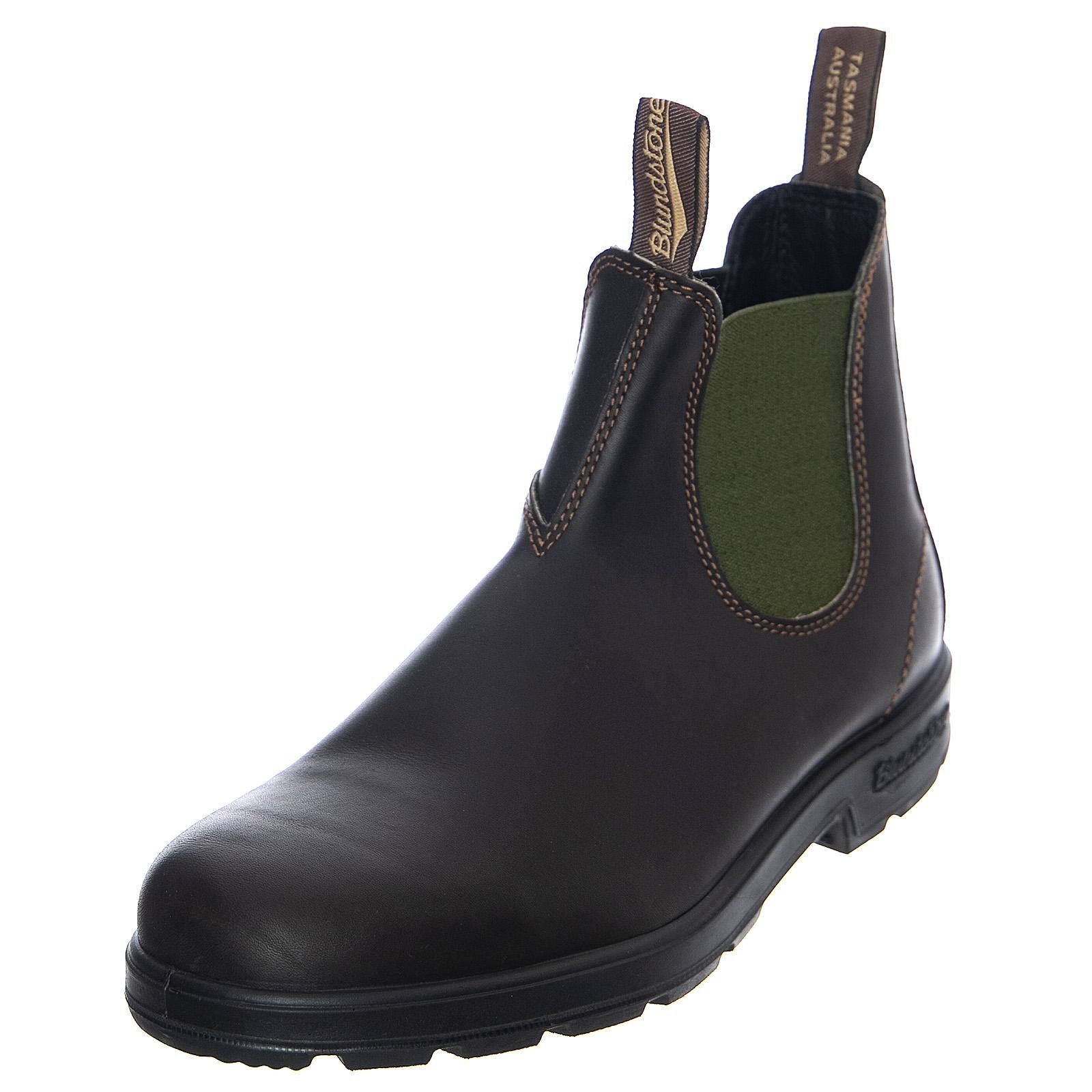 Classic Leather 519 Ankle Boots - Brown / Olive Green - Stivaletti Uomo Marroni / Verdi 519-519-FW20  BLUNDSTONE 
