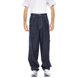 Pantolone Lungo T. Denim Blu Lav Ammorbidito - Pantaloni Denim Jeans Uomo Blu R.GIALLO-L-DNMB-001 . BLUESKIN 