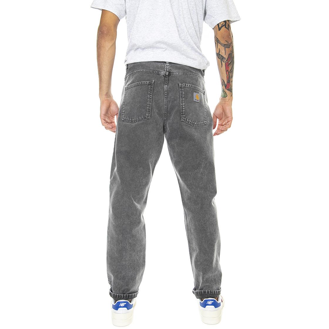 Newel Pant Vulcan worn washed - Pantaloni Denim Jeans Uomo Grigi I029148-0WGWD  CARHARTT WIP 