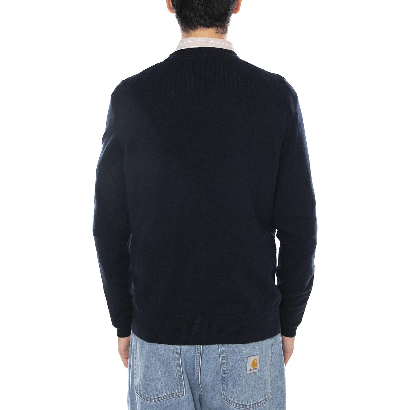 Cotton Merino Crew Neck Jumper Dark Navy - Maglione Uomo Blu KN2110VC-Z271 . LYLE & SCOTT 