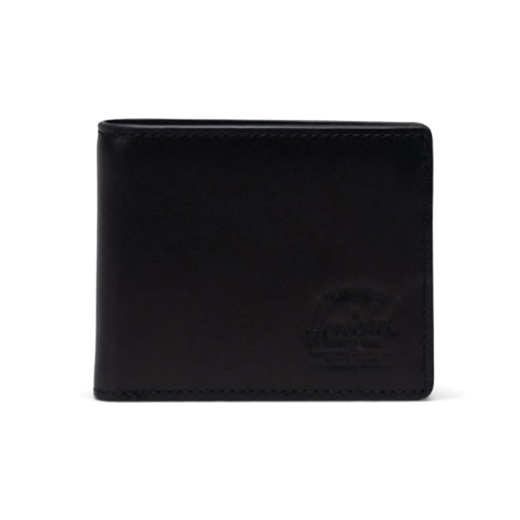 Hank Wallet Leather Black - Portafogli Nero 11151-00001-OS  HERSCHEL 