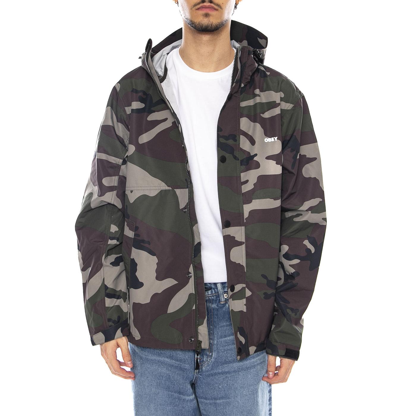 Order Jacket Field Camo - Giacca con Cappuccio Uomo Camo 121800519 FCA OBEY 