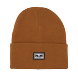 Icon Eyes Beanie Rubber - Strickmütze Braun ZUBEHÖR OBEY