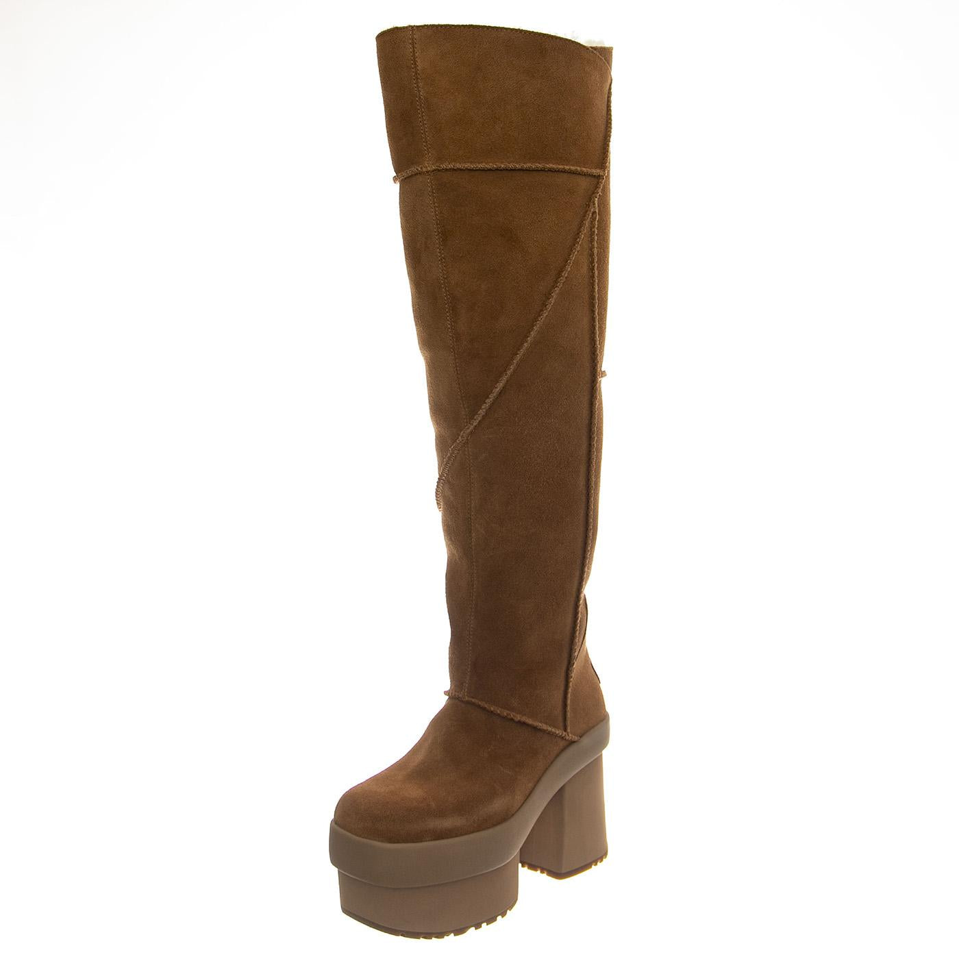 W New Heihghts Platform Xtra Chestnut - Stivali Donna Marroni UGSNHPLXCHE1157911W  UGG 