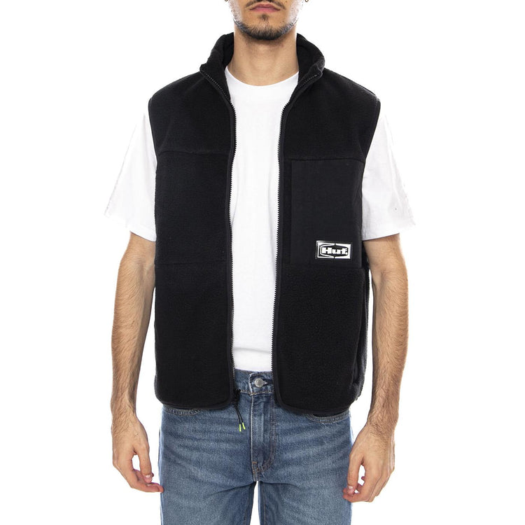 Sonoma High Pile Vest -- Gilet Uomo Nero JK00444 BLK HUF 