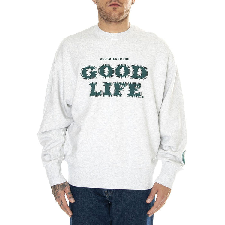 Mist Sweat ash heather/chervil - Felpa Girocollo Uomo Grigia I033245.XX.03  CARHARTT WIP 