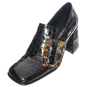 Faithful - Mocassini Donna Croco Neri JCSR196E10-BLA  JEFFREY CAMPBELL 