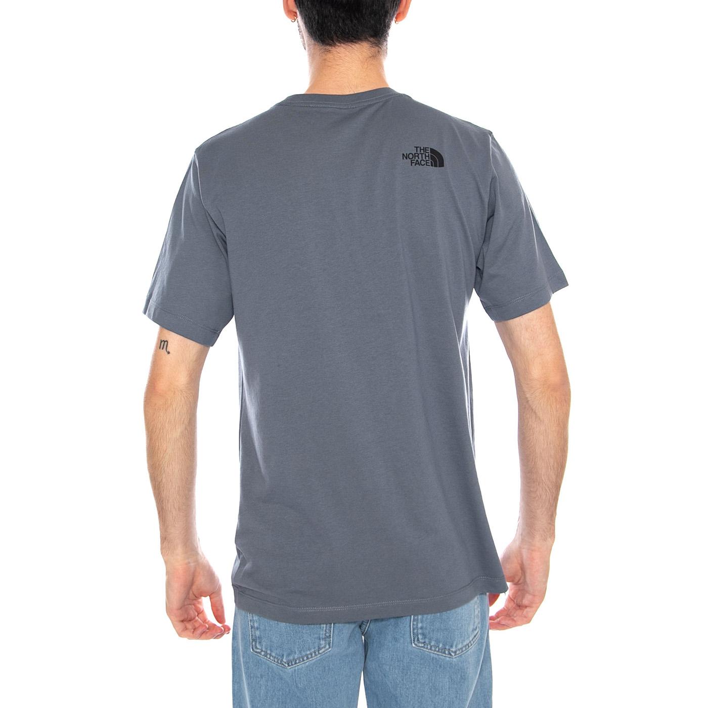 M Evo Box HD RG SS Granite Grey - Maglietta Girocollo Uomo Grigia NF0A8G9C 0U31 THE NORTH FACE 