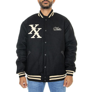 XX Anniversary Varsity Jacket Black - Giacca Invernale Uomo Nera 22WIJW80-BLACK  IUTER 