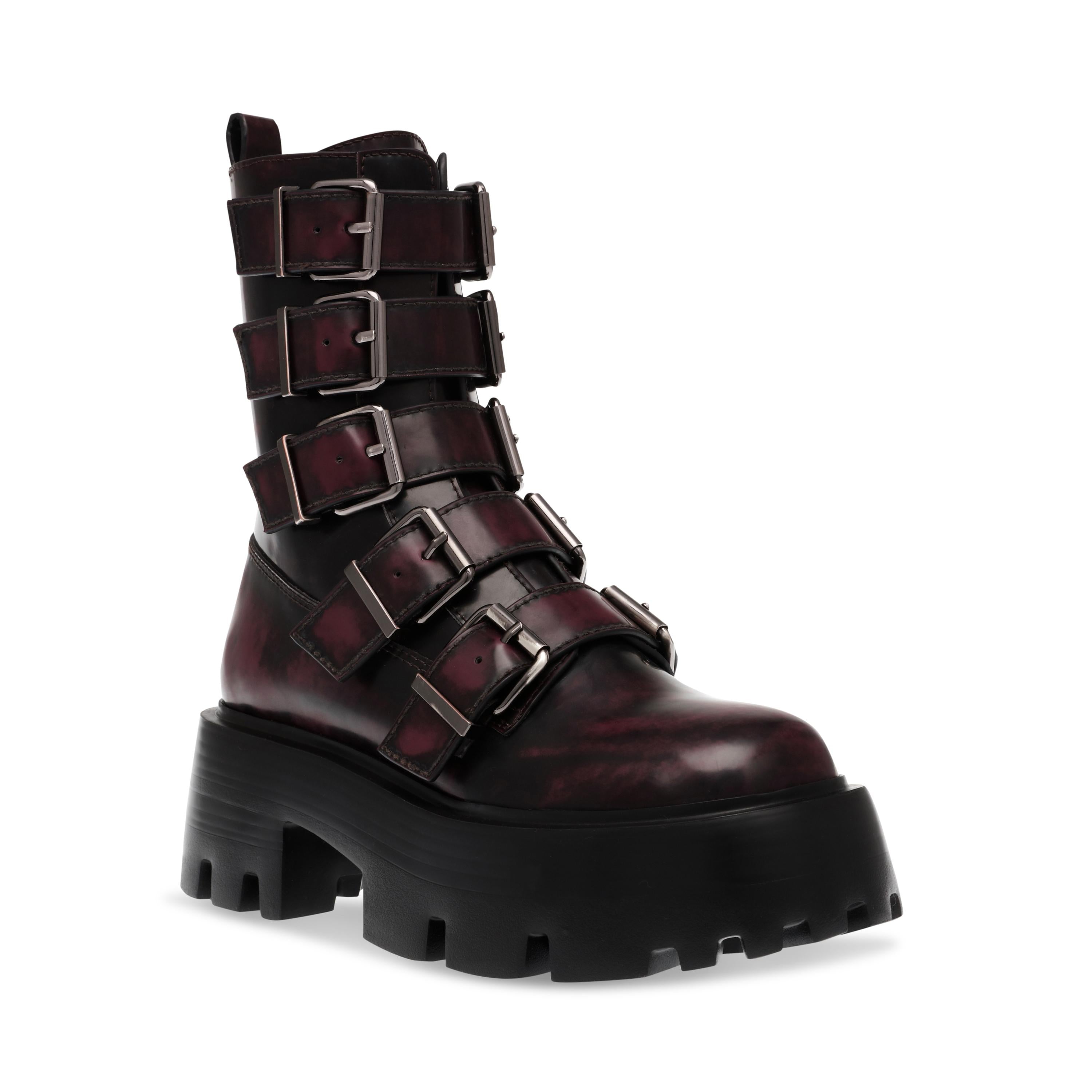 Madzone Wine / Black - Stivali Donna Multicolore SMSMADZONE-664  STEVE MADDEN 