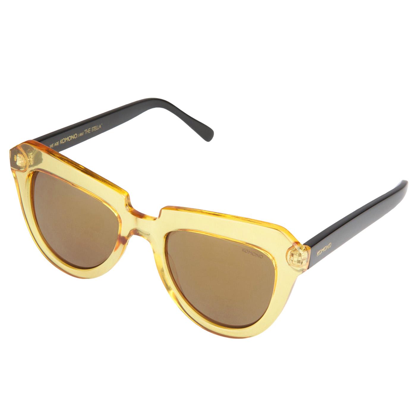 Stella Cider / Black UV 400 Protection Sunglasses - Occhiali da Sole Gialli 290567_1  KOMONO 