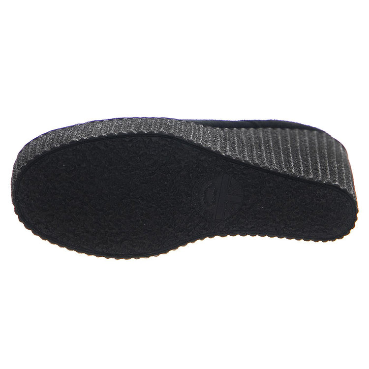 Wedge Wulfurn Black Suede - Scarpe Stringate Profilo Alto Donna Nere 11867  UNDERGROUND 