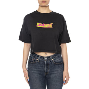 Y2K BOHO RELAX CROP SS - Maglietta Girocollo Donna Nera VN000XDY BLK1 VANS 