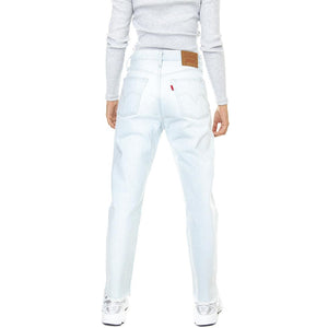 501 Crop Z5128 S Light Indigo Worn In - Pantaloni Denim Jeans Donna Blu 36200-0249  LEVIS 