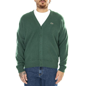 Pullover AH0397-132 Green - Cardigan Uomo Verde AH0397-132  LACOSTE 