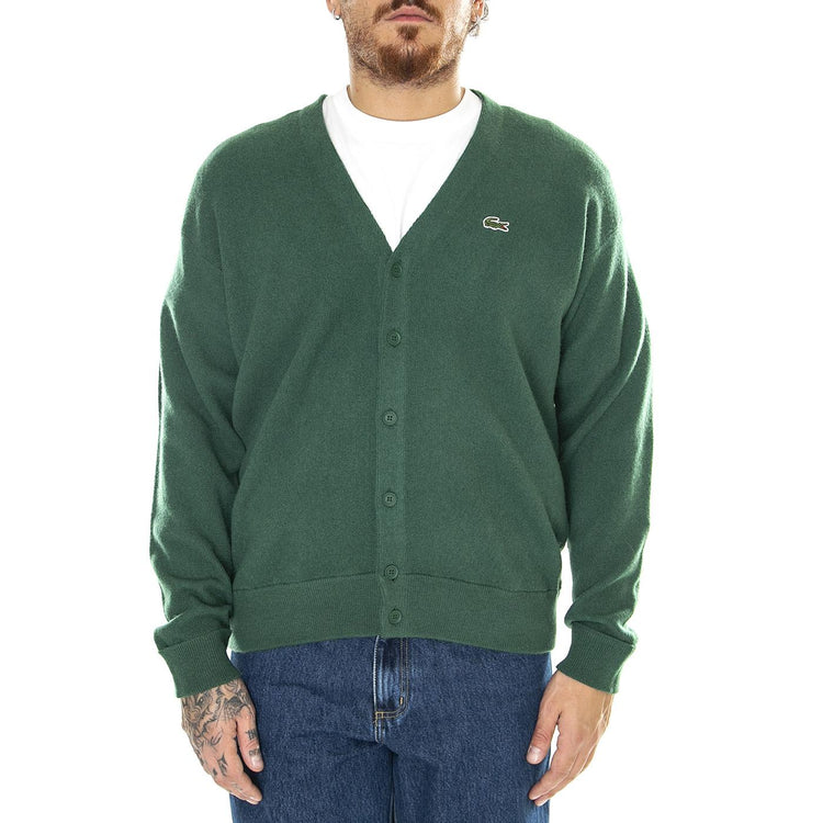 Pullover AH0397-132 Green - Cardigan Uomo Verde AH0397-132  LACOSTE 