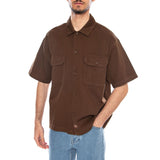 247 GD Work Shirt SS Brown - Kurzarmhemd Herren Braun Herren DICKIES