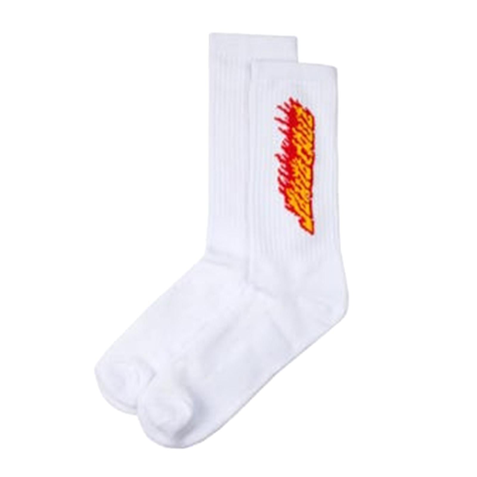  SockFlamingWhite  SANTA CRUZ 
