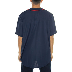 Boston Red Sox MLB Core Foundation Jersey Navy / Red - Camicia Maniche Corte Uomo Blu / Rossa 007N-4512-BQ-0IY . GENUINE 