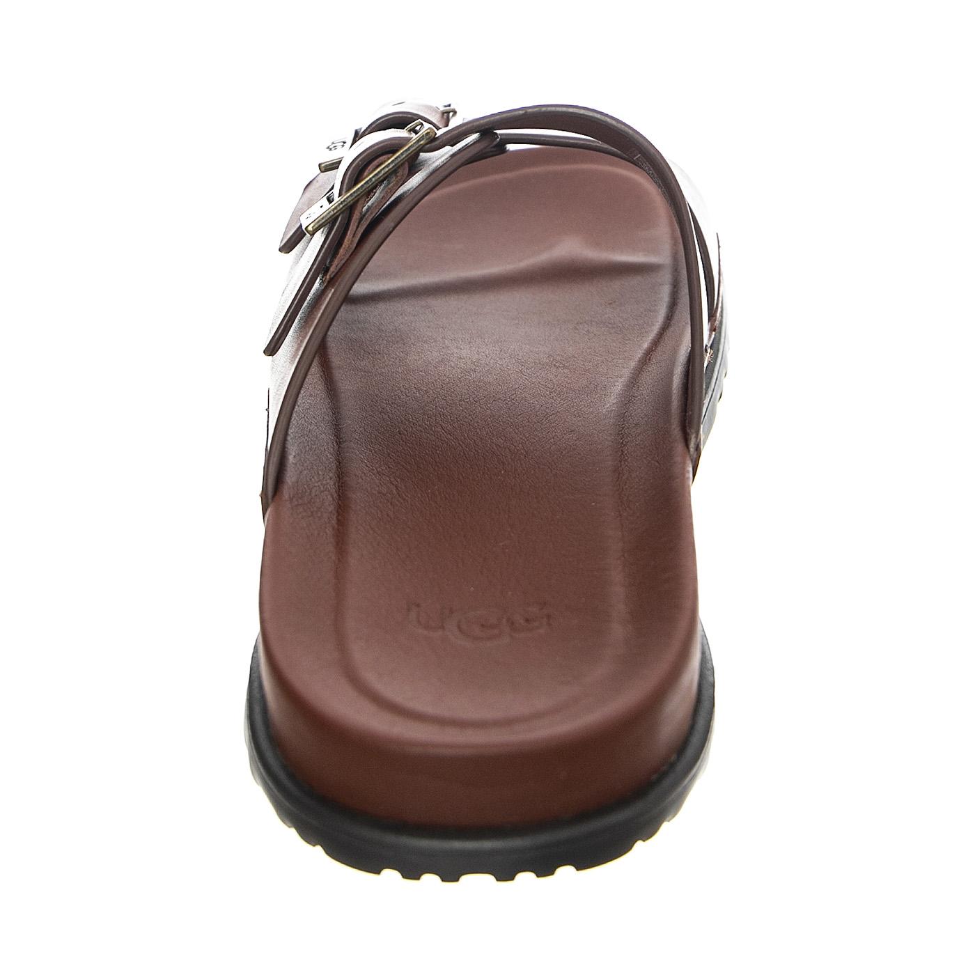 Wainscoatt Buckle Slide Cognac Leather - Sandali Uomo Marroni UGMWAIBSCLTH1119530M  UGG 