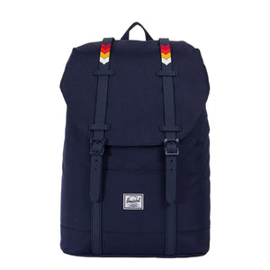 RETREAT MID-VOLUME PEACOAT/RAINBOW CHEVRON RUBBER 10329-01867-OS  HERSCHEL 