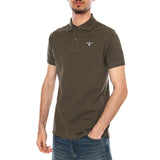 TARTAN PIQUE POLO DARK OLIVE - Poloshirt Herren Grün Herren BARBOUR