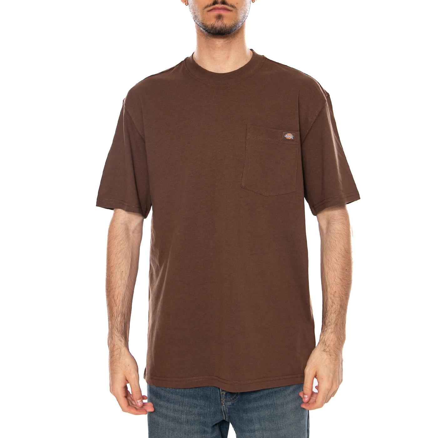 LURAY POCKET TEE SS TIMBER BROWN - Maglietta Girocollo Uomo Marrone DK0A4Y FC0TB1 DICKIES 