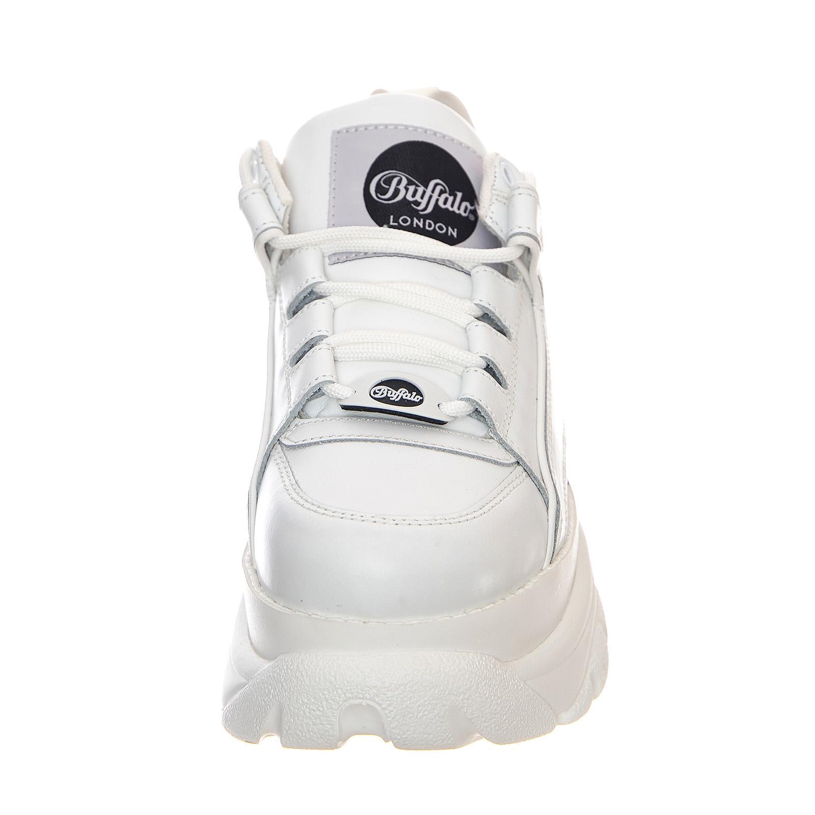 Buffalo Plateau Sneakers - White - Scarpe Profilo Basso Donna Bianche BFL1339-14-BL . BUFFALO 