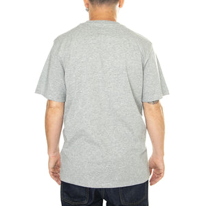 S/S Pocket T-Shirt Grey Heather - Maglietta Girocollo Uomo Grigia I030434.V6XX  CARHARTT WIP 