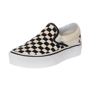 UA CLASSIC SLIP-ON P Blk WhtChcke V0018EBWW  VANS 