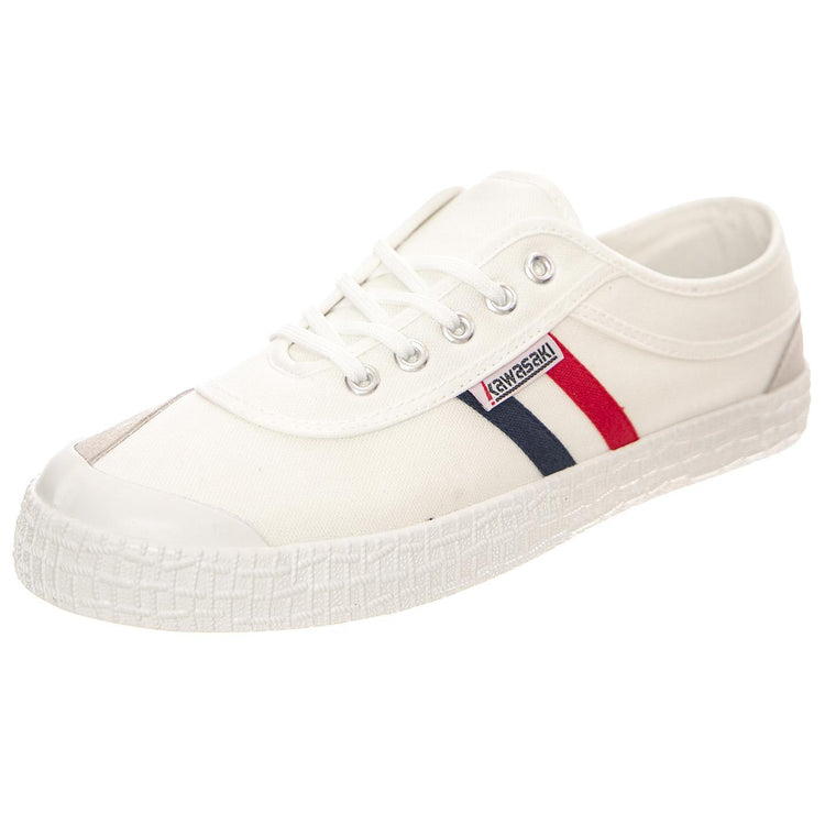Retro 2.0 White Shoes - Scarpe Stringate Profilo Basso Uomo / Donna Bianche KWS232424-1002  KAWASAKI 