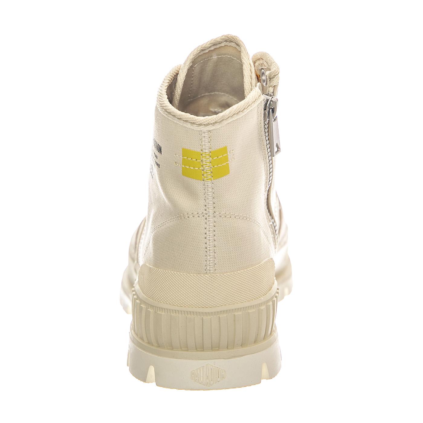 Pallashock WW Cream White - Scarpe Profilo Alto Uomo Beige PAS78565-180-M  PALLADIUM 