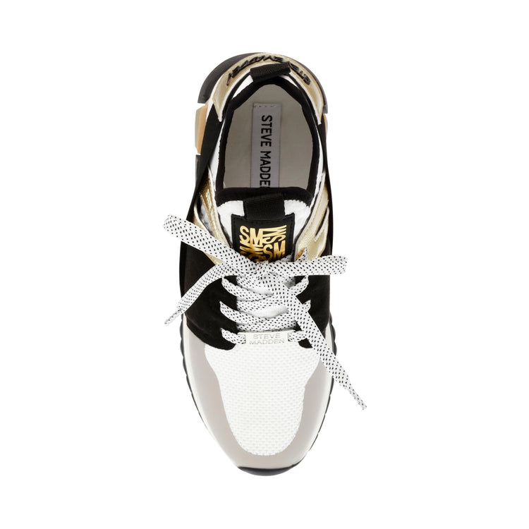 Decend Black / Gold - Scarpe Stringate Profilo Basso Donna Multicolore SMPDECEND-363  STEVE MADDEN 