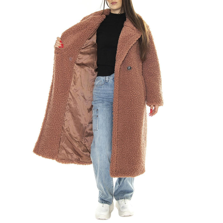 Gertrude Long Teddy Coat Firewood - Giacca Invernale Donna Rosa UGC1120631-FRW  UGG 