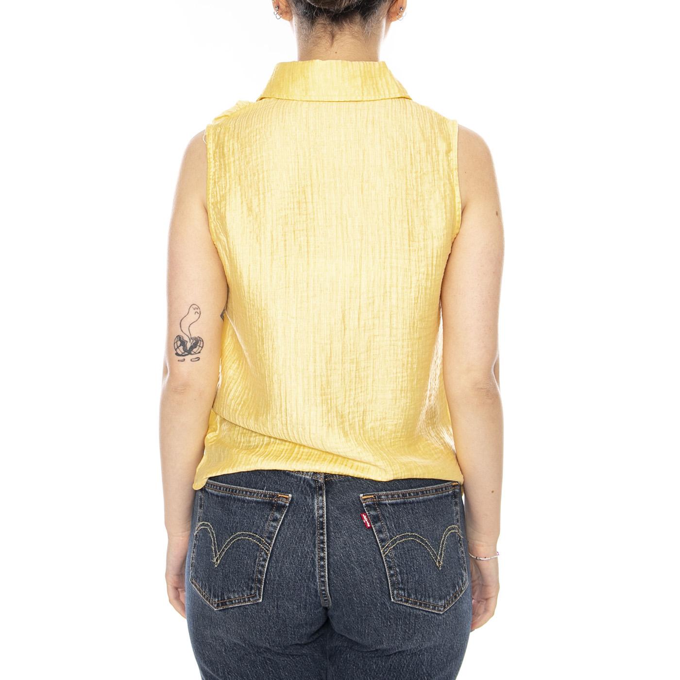 CAMISA CON TEXTURA AMARILLA - Top Donna Giallo 61W/11209 YLW WILD PONY 