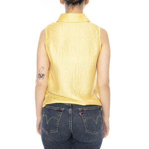 CAMISA CON TEXTURA AMARILLA - Top Donna Giallo 61W/11209 YLW WILD PONY 