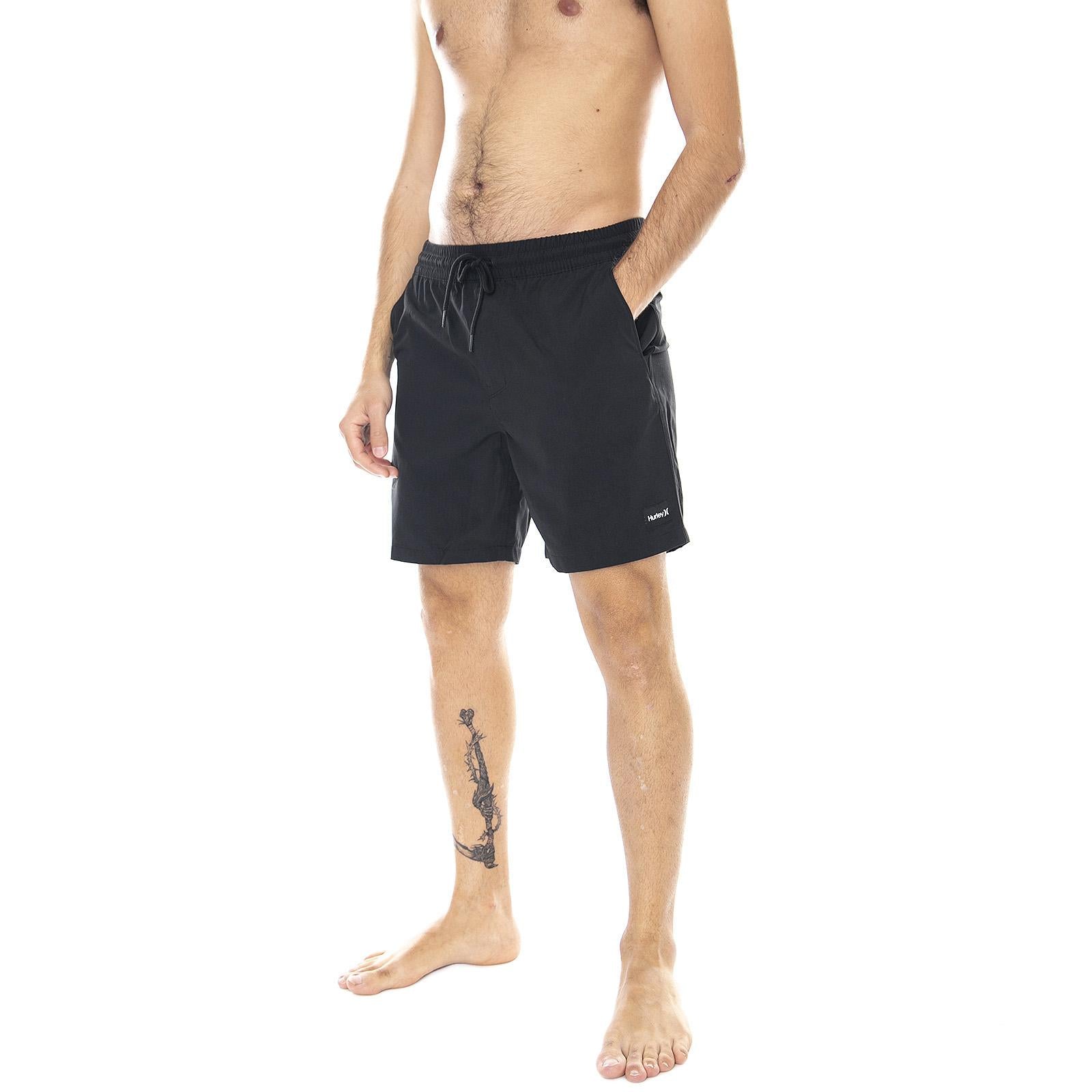 Mens Convoy Volley Swim Trunks - Black - Bermuda da Bagno Uomo Neri CI7345-010  HURLEY 