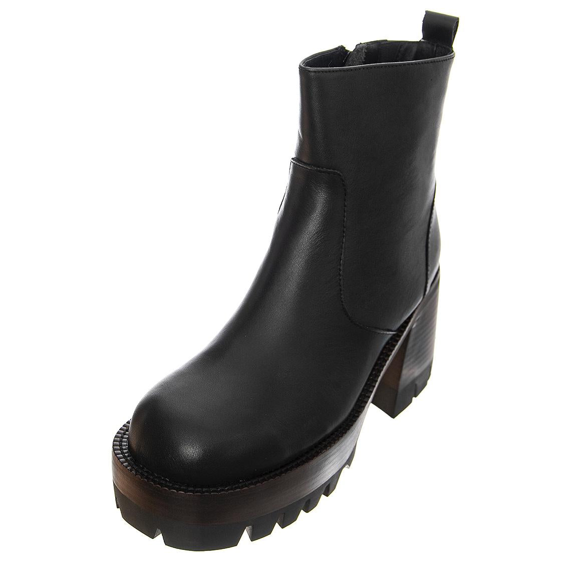 Womens Quavo Crinkle Black Ankle Boots JCS36JC120-BLKL  JEFFREY CAMPBELL 