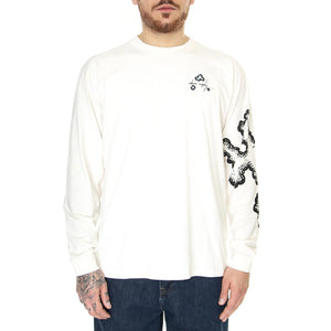 Kumo TS LS Whisper White - Maglietta Maniche Lunghe Uomo Bianca I031908.WHW.67.  EDWIN 