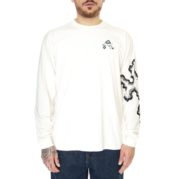 Kumo TS LS Whisper White - Maglietta Maniche Lunghe Uomo Bianca I031908.WHW.67.  EDWIN 