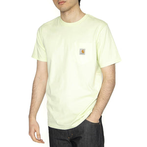 S/S Pocket T-Shirt Air Green - Maglietta Girocollo Uomo Verde I030434.2P6XX  CARHARTT WIP 