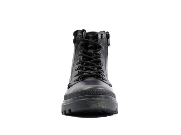 Pallatrooper Hkr Lth Black - Scarpe Stringate Profilo Alto Uomo Nere PAS08895-008-M  PALLADIUM 