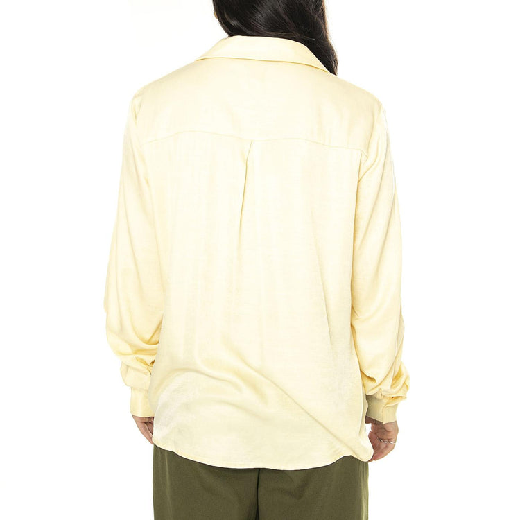 Camisa fluida satinada amarilla Yellow Shirt - Camicia Donna Gialla 11253WILD  WILD PONY 