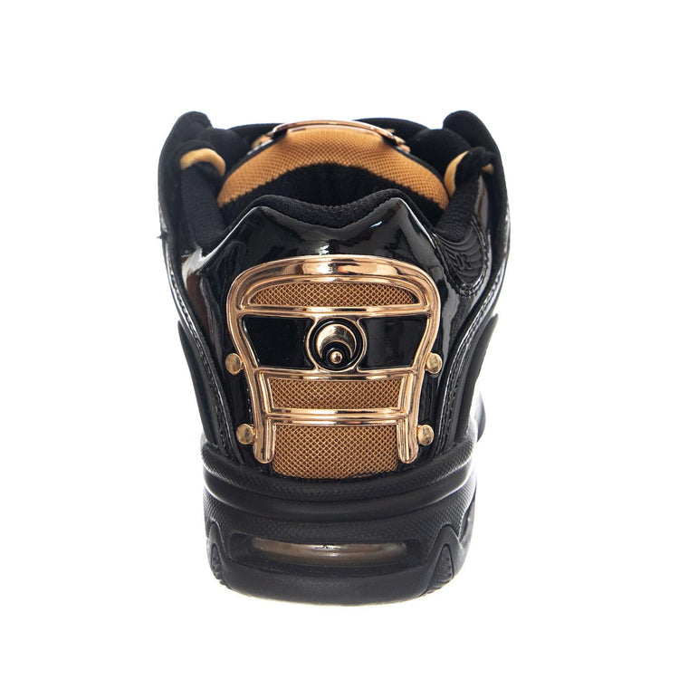D3 2001 (25th) Footwear Black/Gold - Scarpe Stringate Uomo Nera 1141 OS002981 OSIRIS 