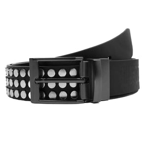 Belt Iron Studs Leather Black - Cintura in Pelle Nera 265939_1  WASTED PARIS 