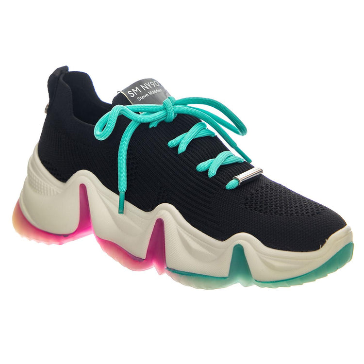 CITYSCAPE BLK/MINT BLACK - Scarpe Stringate Donna Nere SMPCITYSCAPE-BLK . STEVE MADDEN 