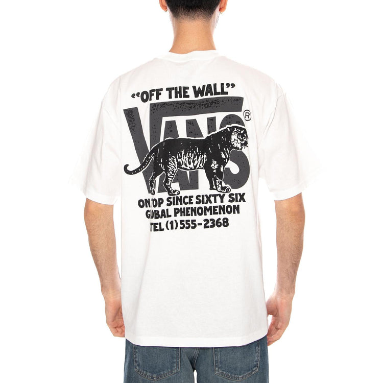AWAKEN TIGER SS TEE WHITE - Maglietta Girocollo Uomo Bianca VN000XHT WHT1 VANS 
