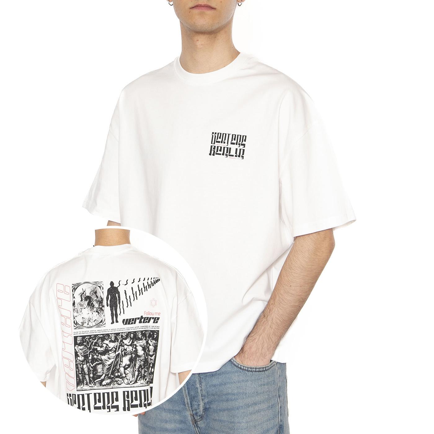 Ancient T-Shirt White - Maglietta Girocollo Uomo Bianca VER-T288-WHT  VERTERE BERLIN 