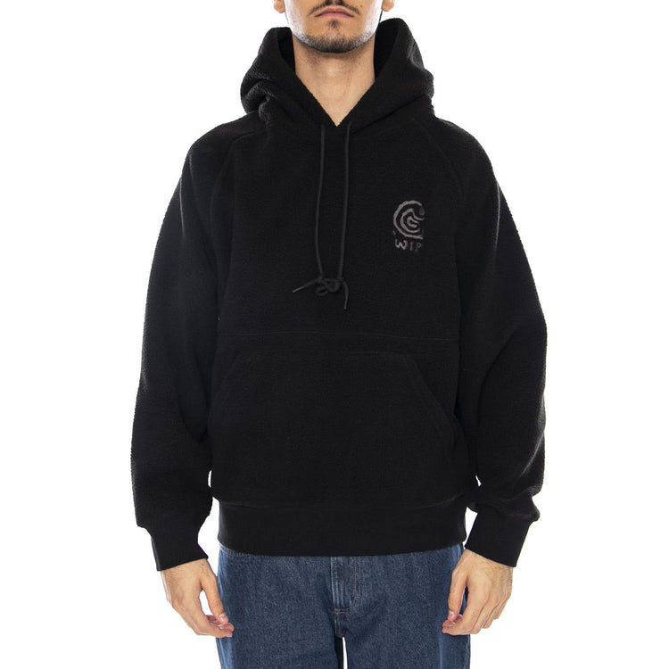 Hooded Helix Sweat Black / Porphyry - Felpa con Cappuccio Uomo Nera I035598.39SXX . CARHARTT WIP 