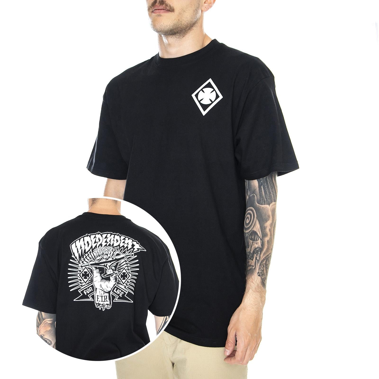  Ripped T-Shirt-Black  INDEPENDENT 